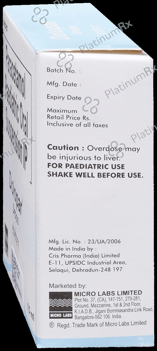 Dolopar 100mg Drops 15ml