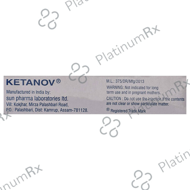 Ketanov 30mg Injection 1ml