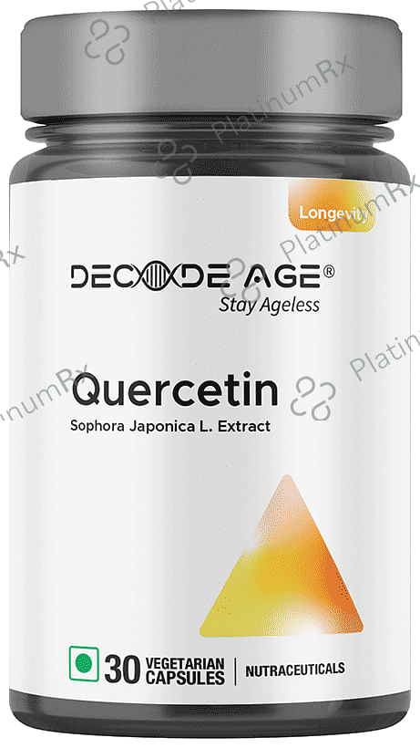 Decode Age Quercetin Vegetarian Capsule , Bio-flavonoids for Healthy Immune Response, Supports Cardiovascular Health