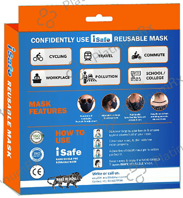 i Safe Nano Shield P95 Reusable Mask 2 masks