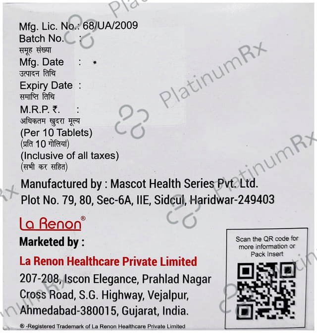 Dapahenz GM 1/1000/10mg Tablet ER 10s