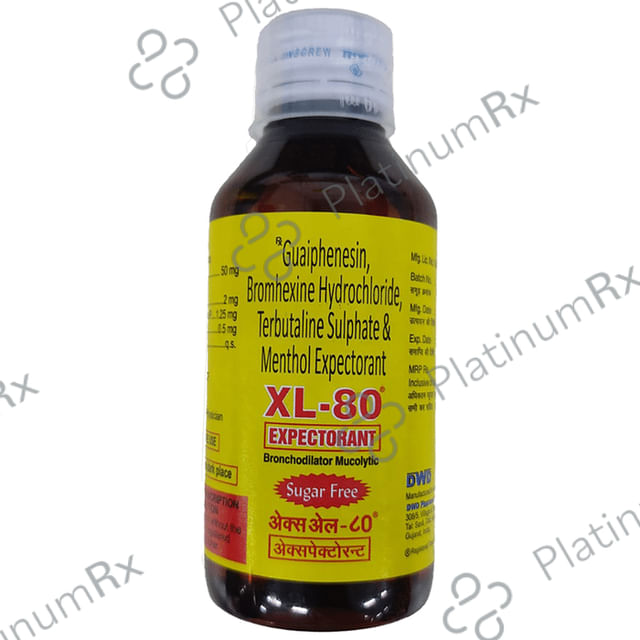 XL 80 Expectorant Sugar Free 100ml