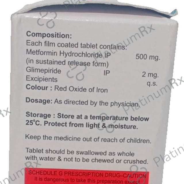 Metdica 2/500mg Tablet SR 10s