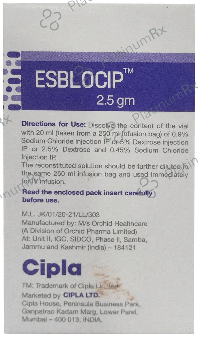 Esblocip 2.5gm Injection 1s