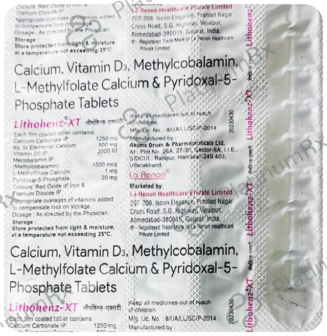 Lithohenz XT Tablet 15s