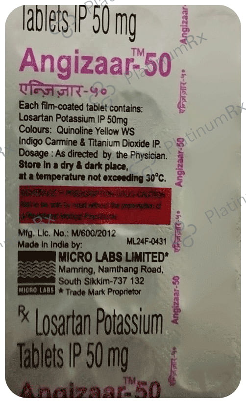 Angizaar 50mg Tablet 15s