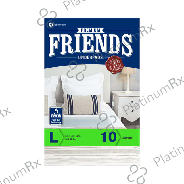 Friends Premium Unisex Underpads with Gel Technology Large 10s
