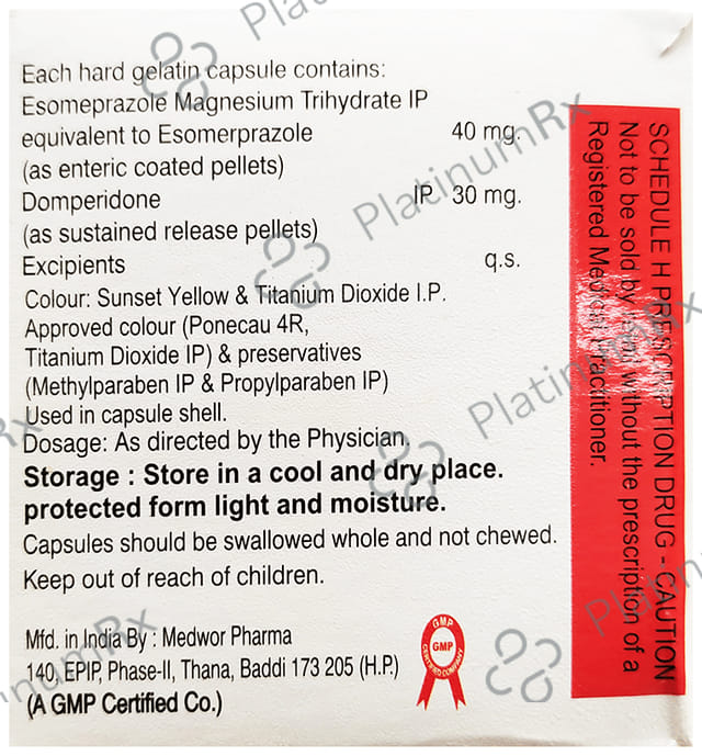 Aezole D 30/40mg Capsule SR 10s