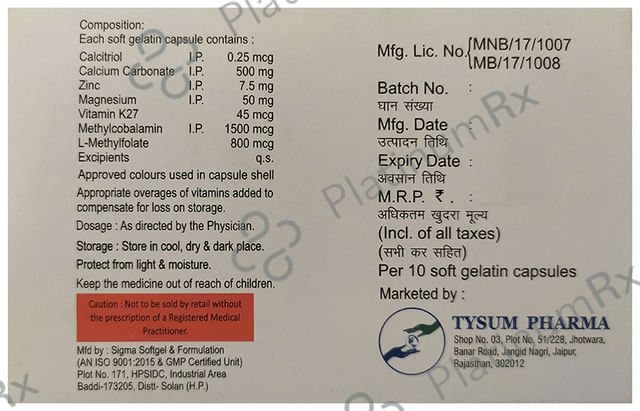 Calcinax Softgel Capsule 10s