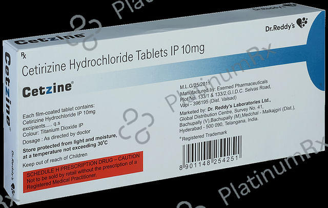 Cetzine 10mg Tablet 15s