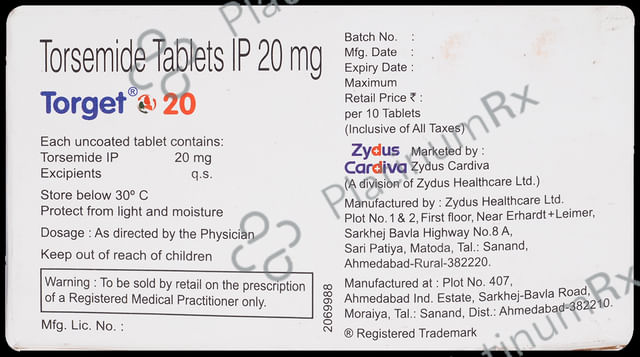 Torget 20mg Tablet 10s
