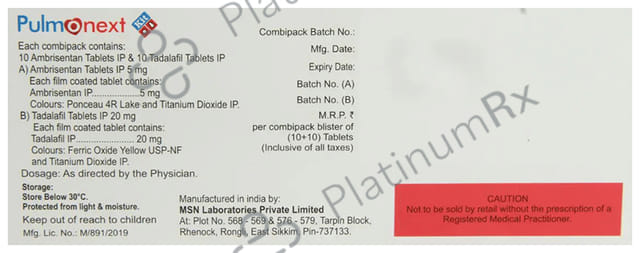 Pulmonext Kit 5/20mg Tablet 20s