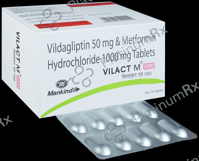 Vilact M 1000/50mg Tablet 10s