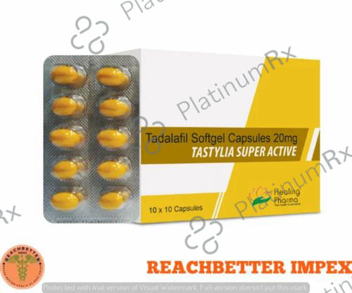 Tastylia Super Active 20mg Capsule 10s