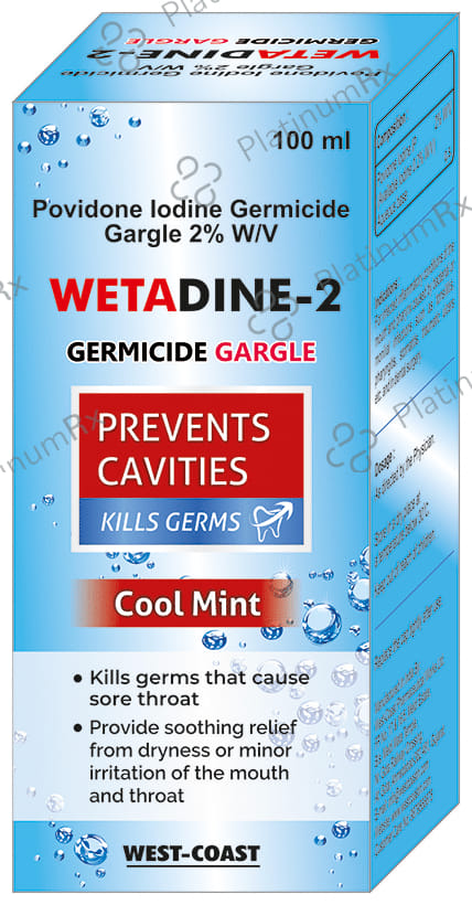 Wetadine 2 Germicide Gargle