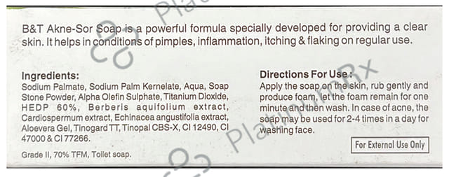 Boericke and Tafel Akne-Sor Soap (75gm Each)