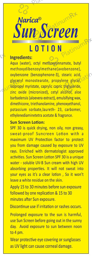 Narica Sun SPF30 PA++ Screen Lotion 2s