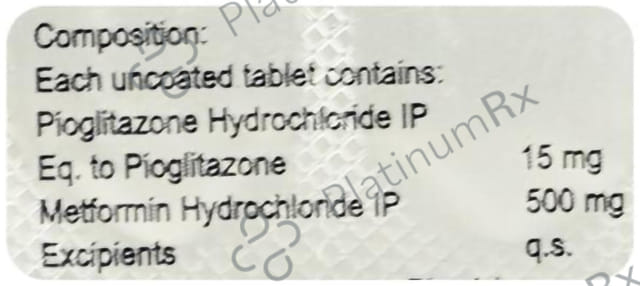 Piorun M 15/500mg Tablet 10s