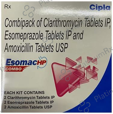 Esomac HP 500/40/750mg Combo Tablet 6s