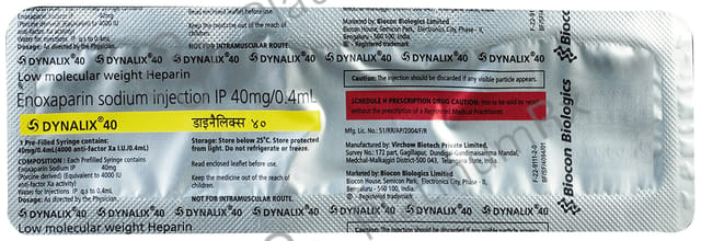 Dynalix 40mg/0.4ml Injection 0.4ml