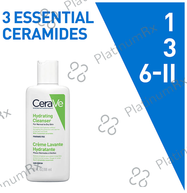 CeraVe Hydrating Cleanser For Normal & Dry Skin 88ml