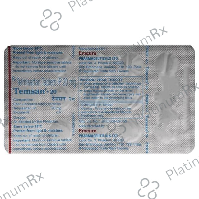 Temsan 20mg Tablet 15s