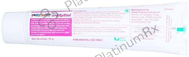 Pediflor Kidz Protects Bubblegum Flavour Toothpaste 70gm