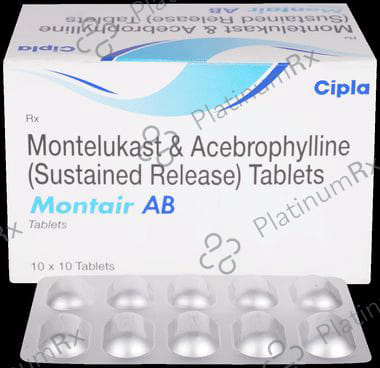 Montair AB 200/10mg Tablet SR 10s