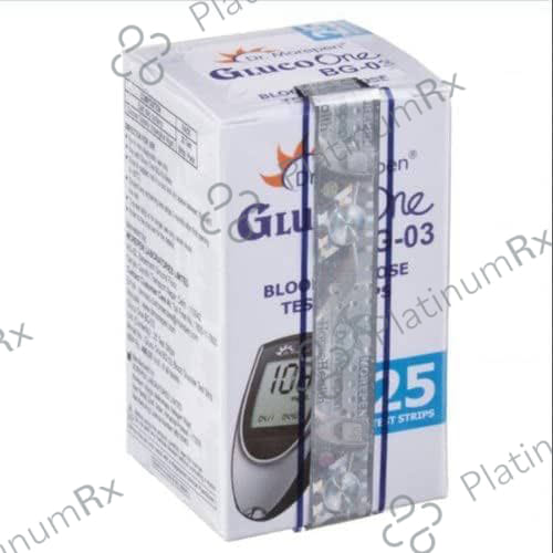 Dr.Morepen Glucometer Gluco One Strips 25s