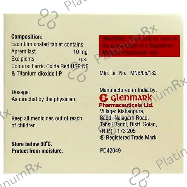 Aprezo 10mg Tablet 4s