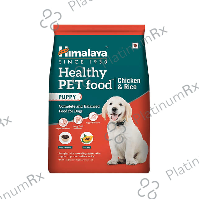 Himalaya Healthy Pet Food for Puppy's Digestion, Growth, Strong Teeth & Bones - Chicken & Rice 1 kg