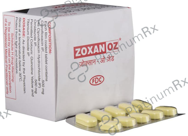 Zoxan OZ 500/500mg Tablet 10s