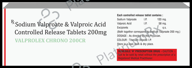 Valprolex Chrono 133mg/200mg Tablet CR