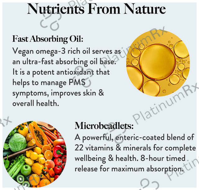 Wellbeing Nutrition Slow Multi for Her with Astaxanthin Cranberry Vegan Omega Oil Capsule 60s