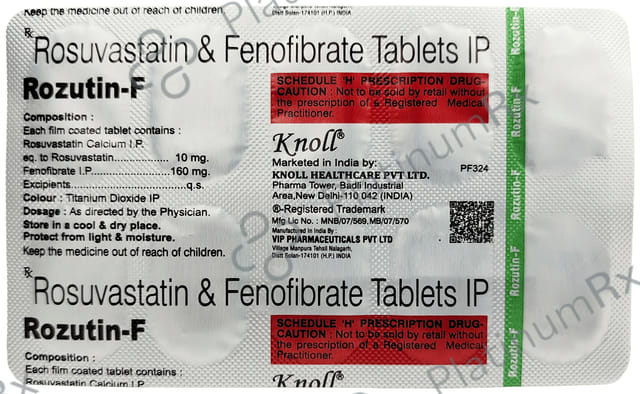 Rozutin F 160mg/10mg Tablet