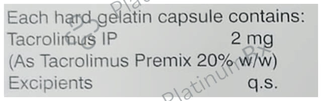 Tacromus 2mg Capsule 10s