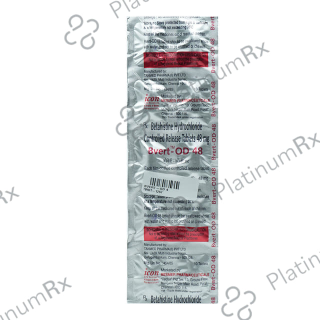Bvert OD 48mg Tablet CR 10s