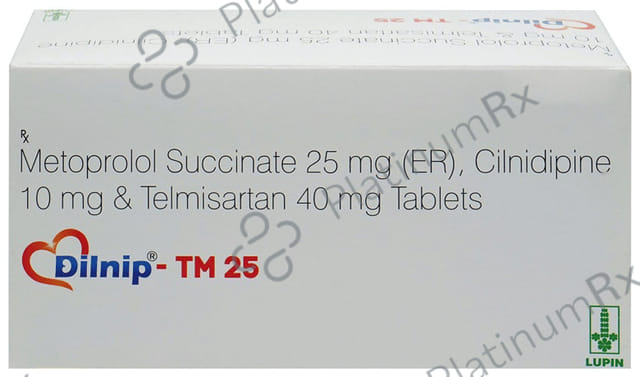 Dilnip TM 10/25/40mg Tablet ER 10s