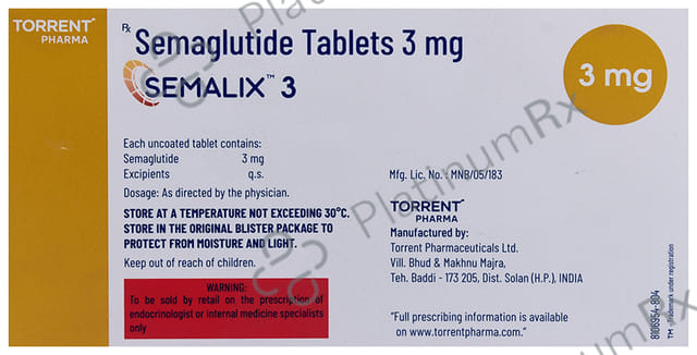 Semalix 3mg Tablet 10s