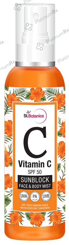 St.Botanica Vitamin C Sunblock Face & Body Mist SPF 50 Liquid 120ml