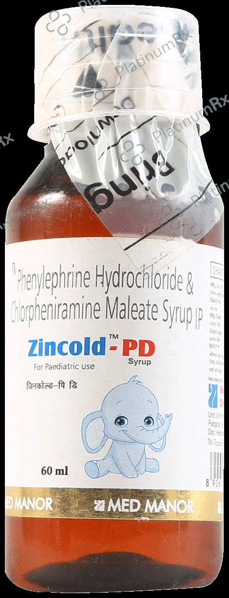 Zincold PD 2/5mg Syrup 60ml