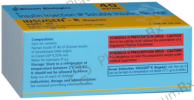 Insugen R 40IU/ml Solution for Injection 10ml