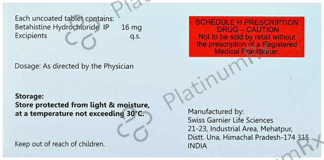 Vertiblok 16mg Tablet 10s