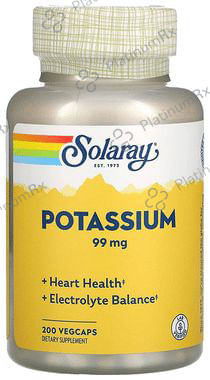 Solaray Potassium 99mg Vegcap