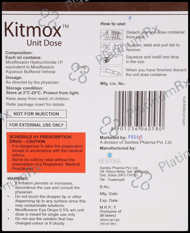 Kitmox Unit dose Eye Drop