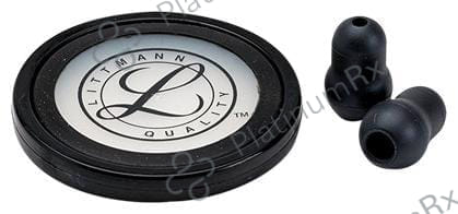 3M Littmann Stethoscope Spare Parts Kit, Master Cardiology , Black, 40011