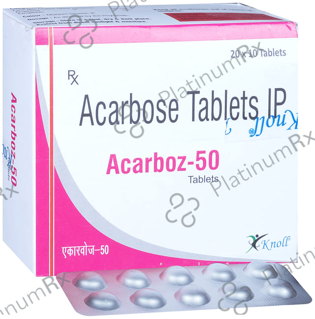 Acarboz 50mg Tablet 10s