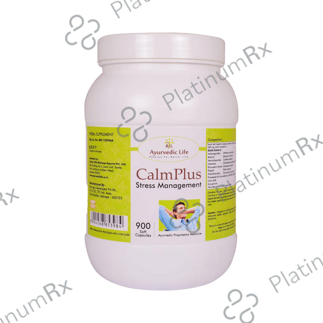 Ayurvedic Life Calm Plus Stress Management Capsule 900 capsules