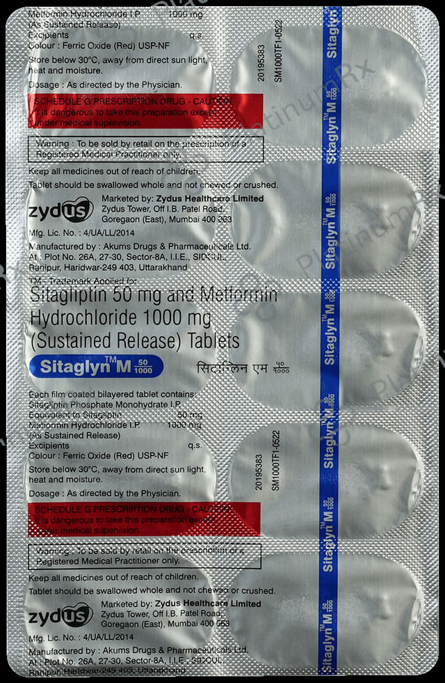Sitaglyn M 50/1000 Tablet SR