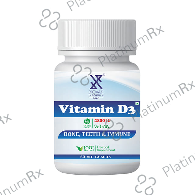 Xovak Pharmtech Vitamin D3 4800IU Veg Capsule